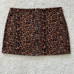 Leopard Print Skirt Size 1XL